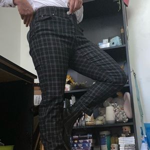 Patterned Black Pants